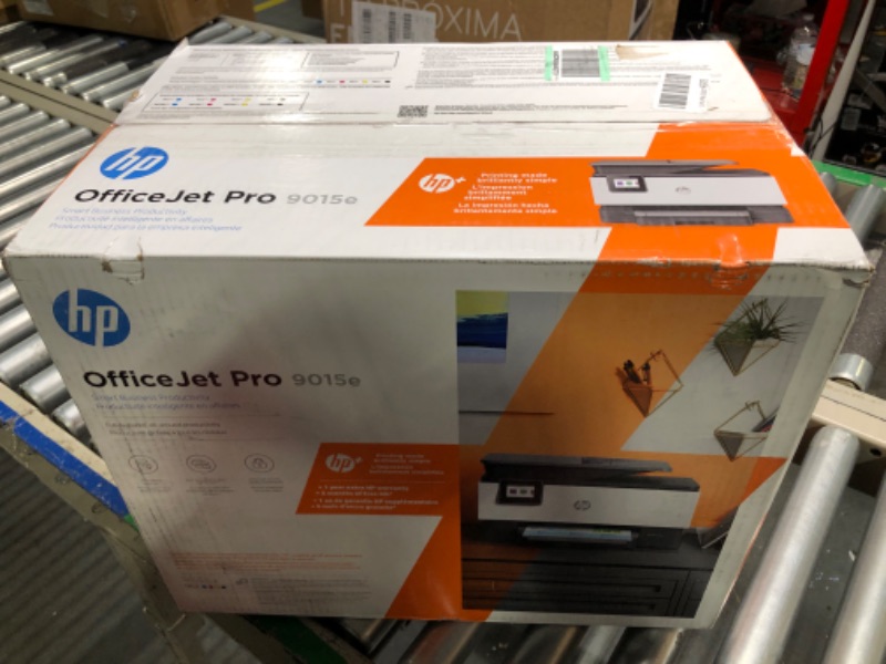 Photo 2 of HP OfficeJet Pro 9015e Wireless Color All-in-One Printer with bonus 6 months Instant ink with HP+ (1G5L3A),Gray