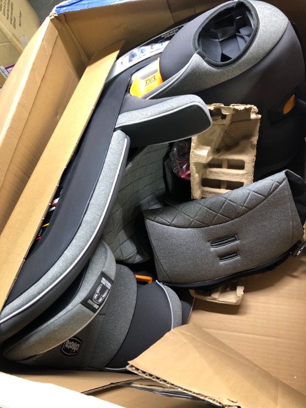 Photo 3 of Chicco MyFit Zip Harness + Booster Car Seat - Granite, Grey Granite MyFit with Zip and Wash Fabric Harness&Booster Car Seat