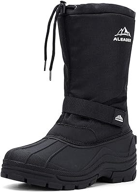 Photo 1 of ALEADER Men's Winter Waterproof Insulated Shell Warm Inner Comfortable Outdoor Snow Boots (size 13)