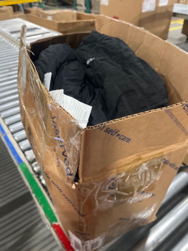 Photo 1 of *Similar Item* Love's cabin Seersucker Black Comforter Set, All Season Lightweight Bedding Set