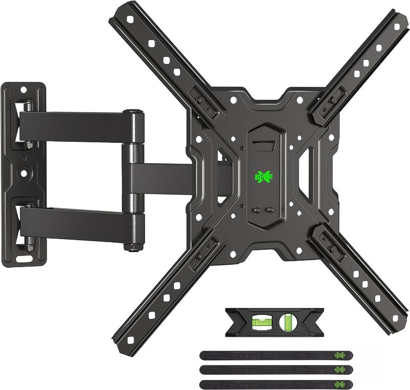 Photo 1 of USX Mount UL Listed Full Motion TV Wall Mount Swivel and Tilt for Most 26-60 Inch TVs, TV Mount Perfect Center Corner Design on Single Stud, Wall Mount TV Bracket Up to VESA 400x400mm and 77 lbs