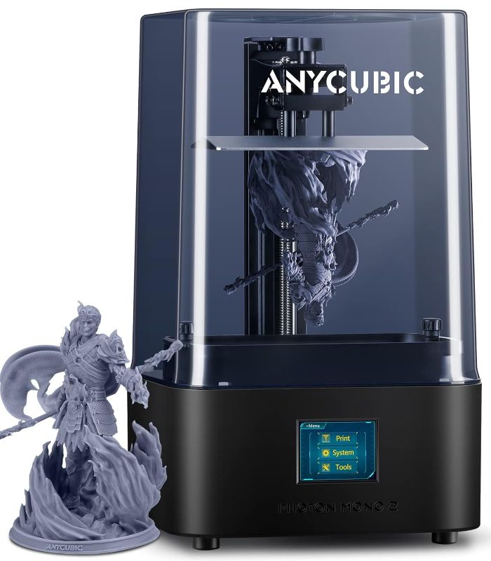 Photo 1 of ANYCUBIC Resin 3D Printer, Photon Mono 2 3D Printer with 6.6" Monochrome LCD Screen Fast Printing, Upgraded LighTurbo Matrix, 6.49'' x 5.62'' x 3.5'' (HWD) 3D Printing Size