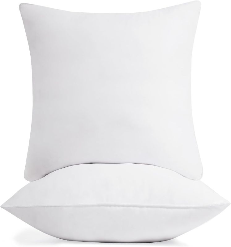 Photo 1 of 18x18 Pillow Inserts(Pack of 2), Soft Fluffy Plump Pillow Stuffer,