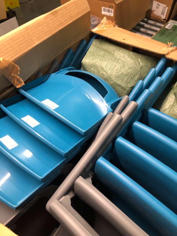 Photo 1 of 12 Pack Kids Plastic Chairs Stack School Seats Chairs