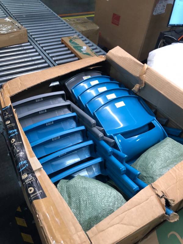 Photo 1 of 12 Pack Kids Plastic Chairs Stack School Seats Chairs