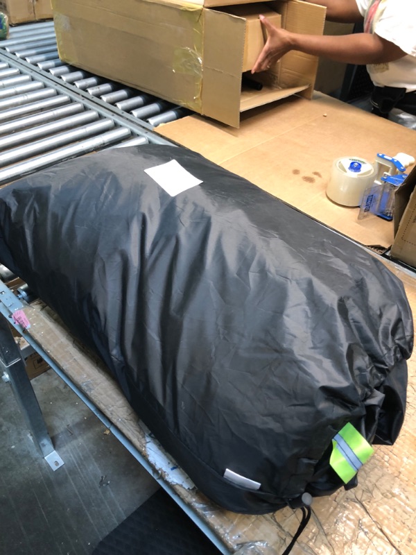 Photo 2 of Gpaentsn Car Cover Compatible with 2014-2023 Ford Transit Connect (SWB) Waterproof All Weather Car Cover with Door Zipper, Windproof Strap, Storage Bag (SWB) : 174*72.5*72.5 in USED