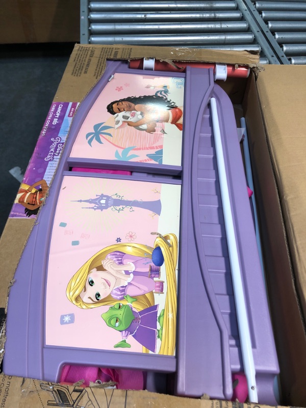 Photo 3 of ***MISSING PIECES//SOLD AS PARTS***Delta Children Canopy Toddler Bed, Disney Princess