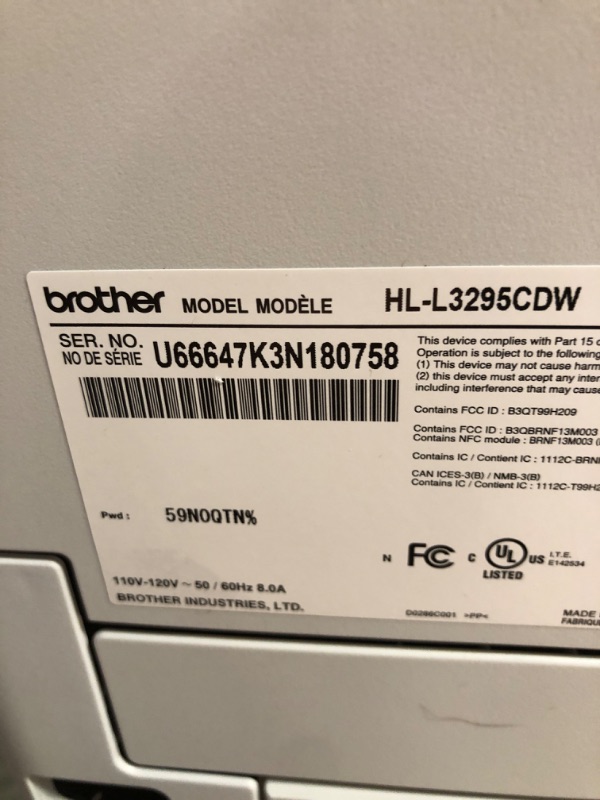 Photo 1 of Brother HL-L3295CDW Wireless Compact Digital Color Printer with Laser Quality Output, Duplex, NFC, Mobile & Ethernet | Includes 4 Month Refresh Subscription Trial ¹, Amazon Dash Replenishment Ready