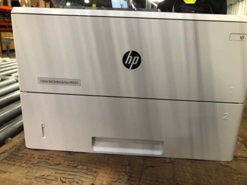 Photo 1 of HP LaserJet Enterprise M507dn Monochrome Printer with built-in Ethernet & 2-sided printing (1PV87A) White