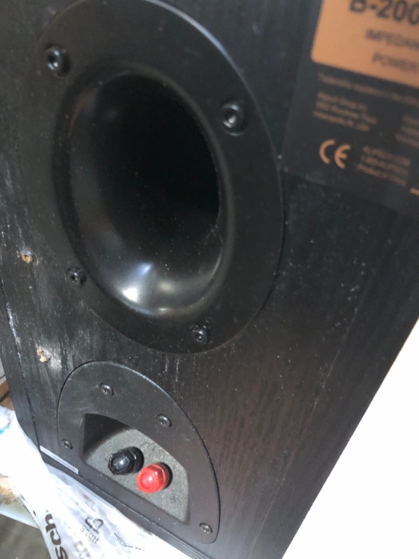 Photo 4 of Klipsch Synergy Black Label B-200 Bookshelf Speaker Pair with Proprietary Horn Technology, a 5.25” High-Output Woofer and a Dynamic .75” Tweeter for Surrounds or Front Speakers in Black