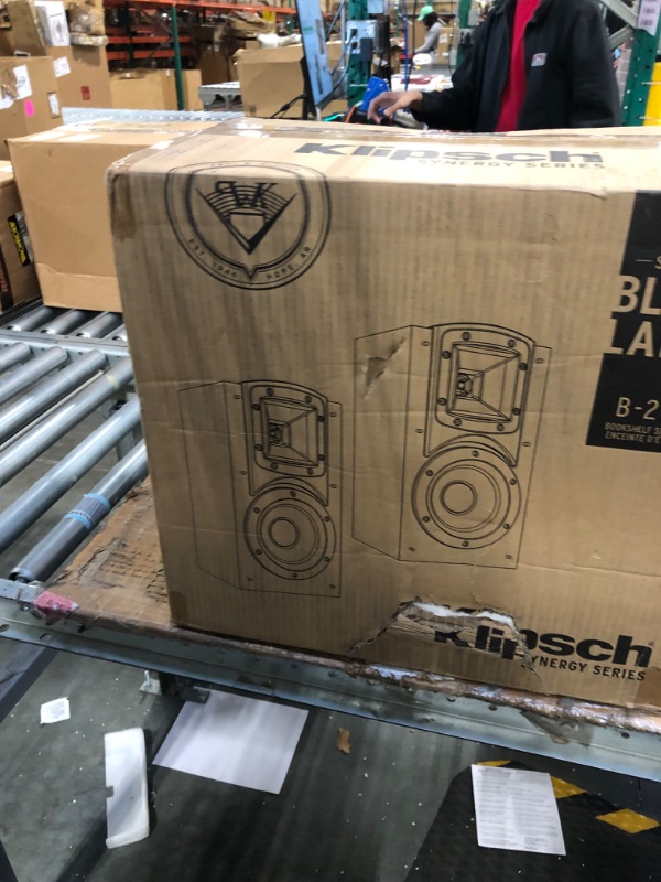 Photo 2 of Klipsch Synergy Black Label B-200 Bookshelf Speaker Pair with Proprietary Horn Technology, a 5.25” High-Output Woofer and a Dynamic .75” Tweeter for Surrounds or Front Speakers in Black