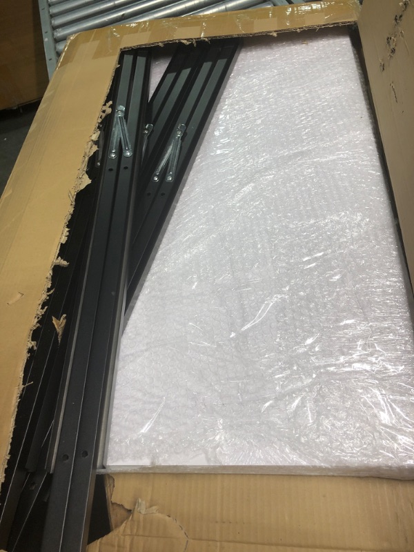 Photo 3 of **MISSING PIECES//SOLD AS PARTS** Kigley 3 Pack Outdoor A Frame Sidewalk Sign 24x36 Inch Double Sided Sandwich Board Heavy Duty Slide In Metal Folding Frame Sign with 6 Corrugated Plastic Poster Boards Display Stand for Indoor, Black