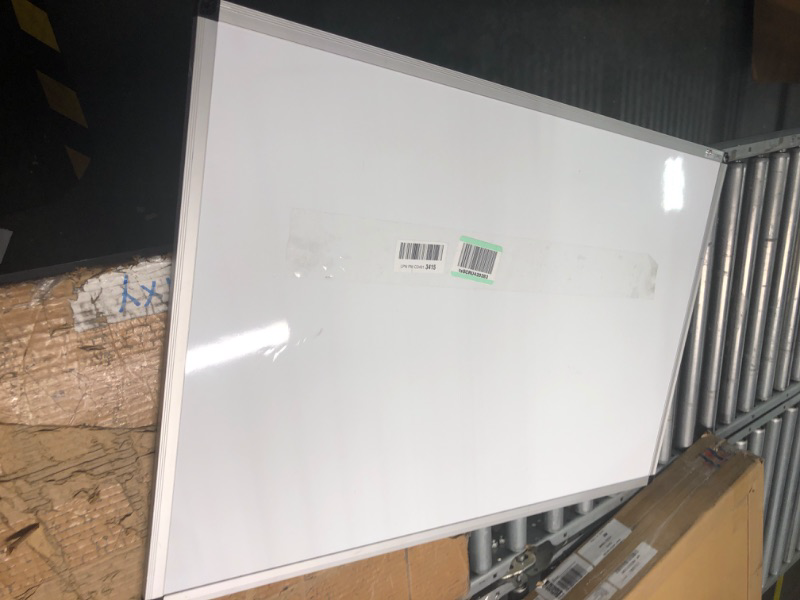 Photo 2 of VIZ-PRO Magnetic Dry Erase Board, 36 X 24 Inches, Silver Aluminium Frame