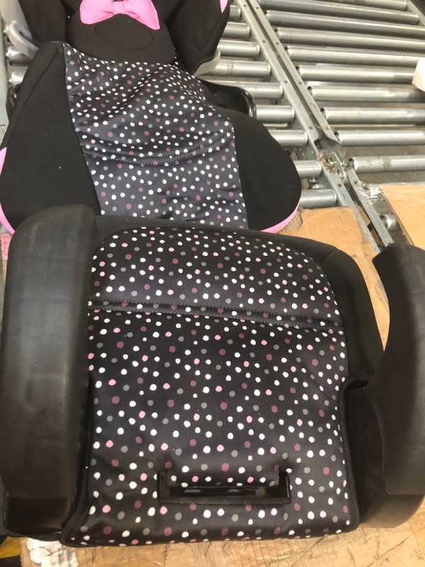 Photo 4 of Disney Baby Pronto! Belt-Positioning Booster Car Seat, Belt-Positioning Booster: 40–100 pounds, Minnie Dot Party