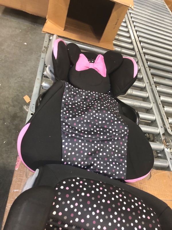 Photo 3 of Disney Baby Pronto! Belt-Positioning Booster Car Seat, Belt-Positioning Booster: 40–100 pounds, Minnie Dot Party