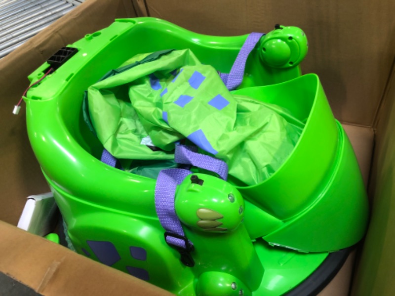 Photo 1 of Bumper Car for Kids, 12V Electric Ride on Toy with Remote Control, LED Lights & Music for Toddlers 1-3, Birthday Gift Ages 1 2 3 4 5 Years Old Boys & Girl, Baby & Children 3-6, Kids Dinosaur Toys