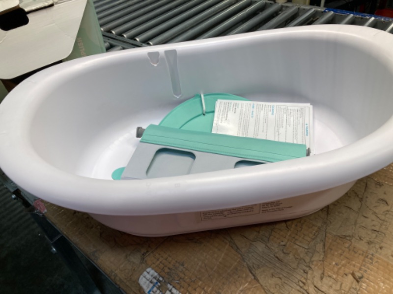 Photo 4 of 4-in-1 Grow-with-Me Bath Tub by Frida Baby Transforms Infant Bathtub to Toddler Bath Seat with Backrest for Assisted Sitting in Tub