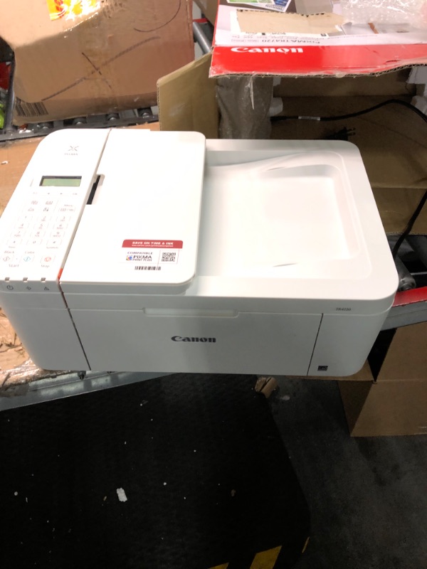 Photo 1 of Canon PIXMA TR4720 Wireless All-in-One Printer (White) Slighlty Used 
