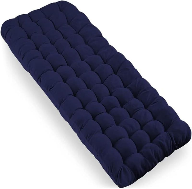 Photo 1 of Zone Tech Outdoor Camping Cot Pads Mattress - Navy Blue Premium Quality Comfortable Thicker Cotton Sleeping Cot Lightweight Waterproof Bottom Pad Mattress for Adult, Kid