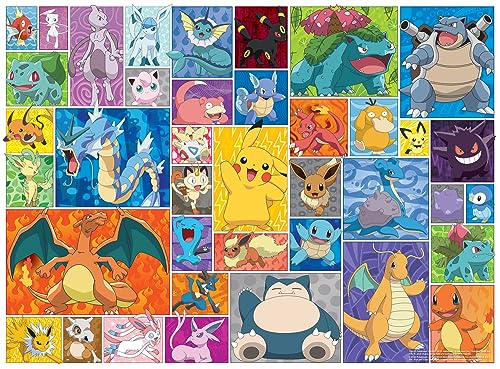 Photo 1 of Buffalo Games - Pokemon - Frames - 1000 Piece Jigsaw Puzzle for Adults Challenging Puzzle Perfect for Game Nights - 1000 Piece Finished Size Is 26.75