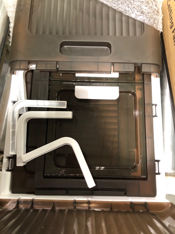 Photo 1 of Folding Storage Boxes, Collapsible Plastic Storage Bins with Lids and Wheels For Closet Organizer, Stackable Storage Bins for Book Organizers and Storage (13Gal, 6pack) 13Gal 6pack