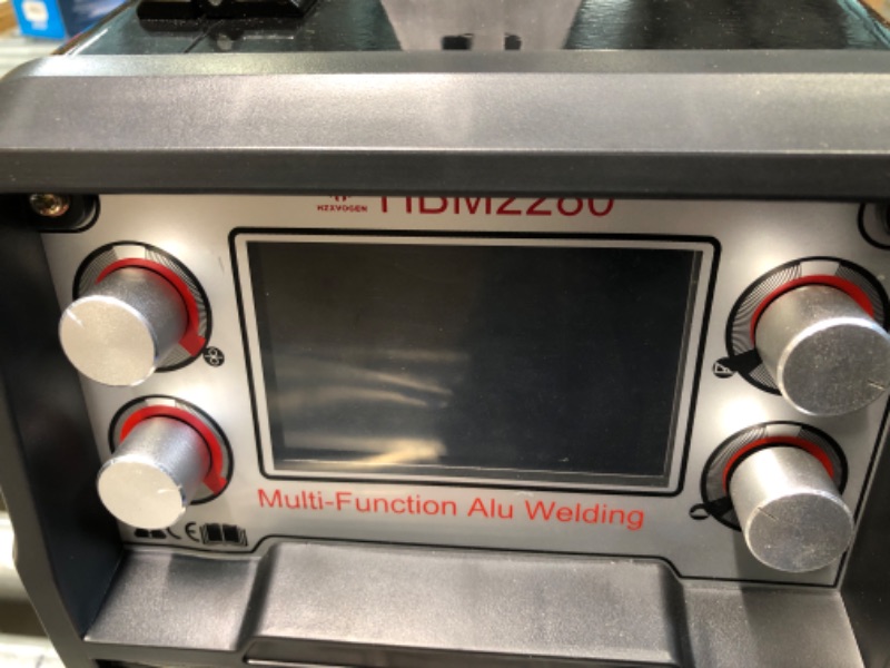 Photo 9 of HZXVOGEN MIG Welder 100V/220V 205Amp Weld Aluminum Welder LCD Display Smart Control IGBT Inverter MIG Stick TIG Mix Gases Gasless Flux Cored Solid Core Wire Welding Machine (Model: HBM2280)