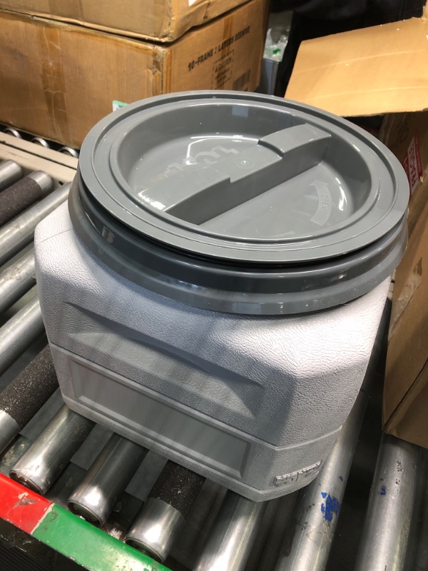 Photo 1 of 6 Gallon/up to 24 Pound Pet Food Storage Container with 1 Cup Measurement Scoop, Airtight Lid and Built-In Handles for Easy Transport, Made for Durable and Versatile Storage