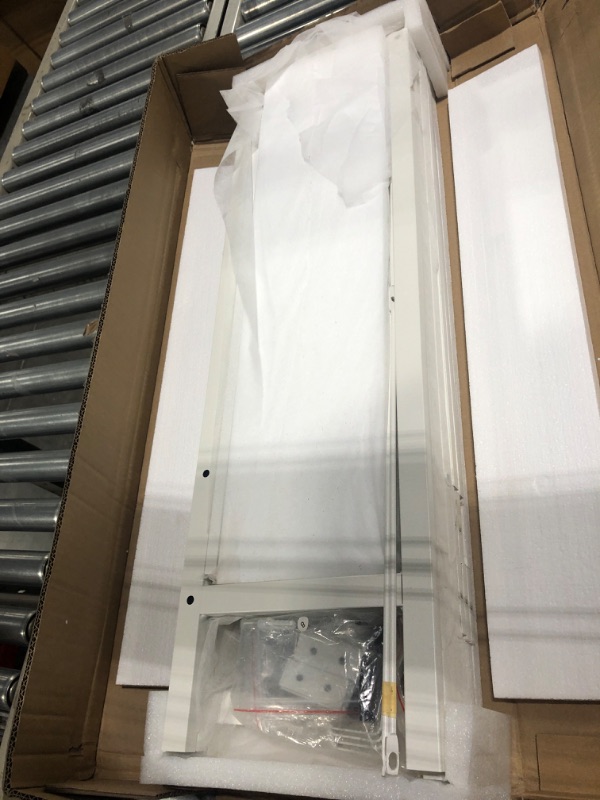 Photo 1 of Ecoprsio Over-The-Toilet Storage Rack, 3-Tier Bathroom Organizer Shelf Over Toilet, Freestanding Space Saver Toilet Stands with 4 Hooks, White