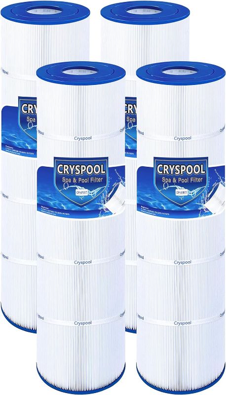 Photo 1 of Cryspool® 07077 Filter Compatible with Clean and Clear Plus 420, CCP420, PCC105-PAK4, R173576, C-7471, 178584, 817-0106, FC-6470, 4X105 Sq. Ft Pool Filter Cartridge, 4 Pack