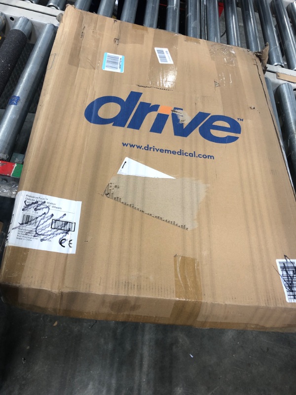 Photo 1 of Drive Medical 10210-1 Deluxe 2-Button Folding Walker with Wheels