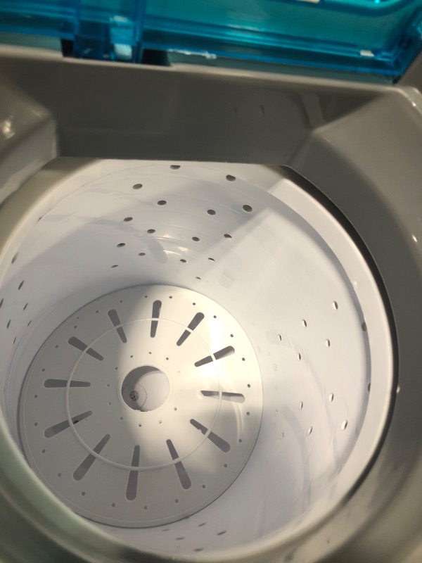Photo 1 of **FOR PARTS**Compact Home Washer & Dryer, 2 in 1 Portable Mini Washing Machine, Twin Tubs, 11lbs. Capacity, 110V, Spin Cycle w/ Hose, Translucent Tub Container Window, Ideal for Smaller Laundry Loads