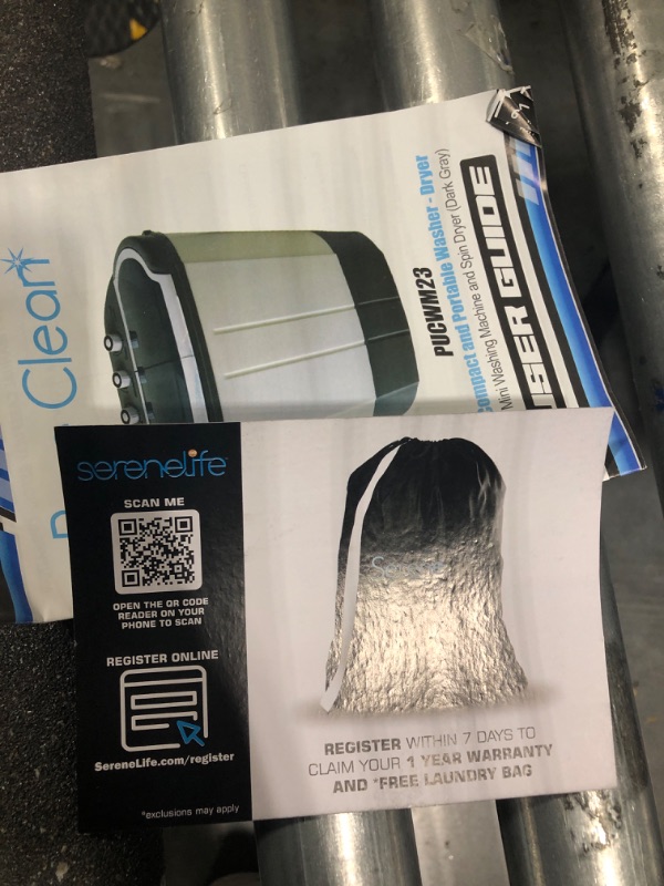 Photo 1 of **FOR PARTS**Compact Home Washer & Dryer, 2 in 1 Portable Mini Washing Machine, Twin Tubs, 11lbs. Capacity, 110V, Spin Cycle w/ Hose, Translucent Tub Container Window, Ideal for Smaller Laundry Loads
