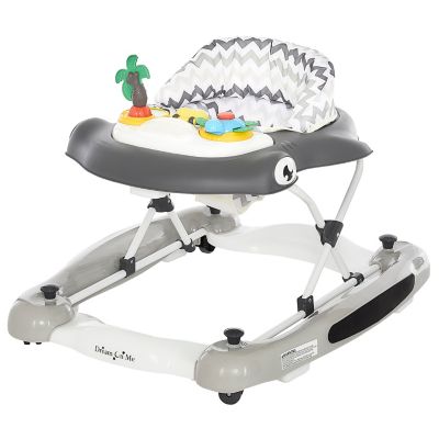 Photo 1 of Dream on Me 2-in-1 Aloha Fun Activity Baby Walker in Grey Easy to Fold and Store