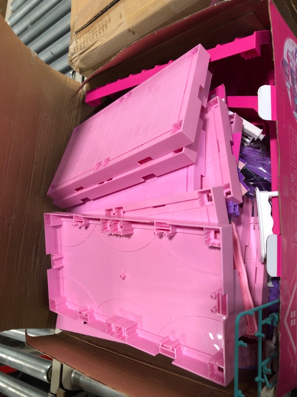Photo 1 of Doll House, Dollhouse w/ Furniture - Pink / Purple Girl Toys | 4 Stories, 11 Rooms w/ 2 Princesses, Slide, Lights, Gifts for 3 4 5 6 7 8 9 10 Year Old Girls Toys(27.6" x 26.8" x 35.8")