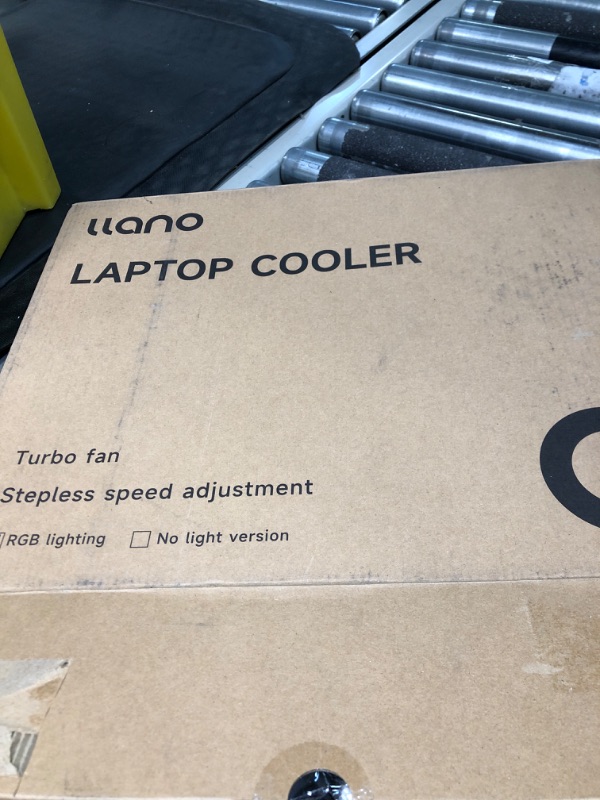 Photo 3 of 2023 New Gaming Laptop Cooling Pad with Powerful Turbofan, RGB Laptop Cooler Radiator with Infinitely Variable Speed, Touch Control, LCD Screen, 3-Port USB, Seal Foam for Rapid Cooling Laptop 15-19in V12(Hub+RGB)