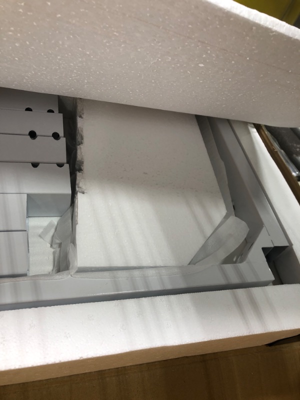 Photo 1 of Tribesigns Modern Simple Style Computer Desk PC Laptop Study Table Workstation for Home Office White 47*23.6 inch White