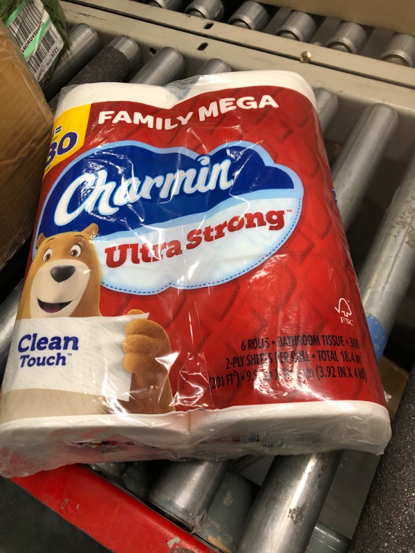 Photo 2 of Charmin Ultra Strong Clean Touch Toilet Paper, 18 Family Mega Rolls = 90 Regular Rolls