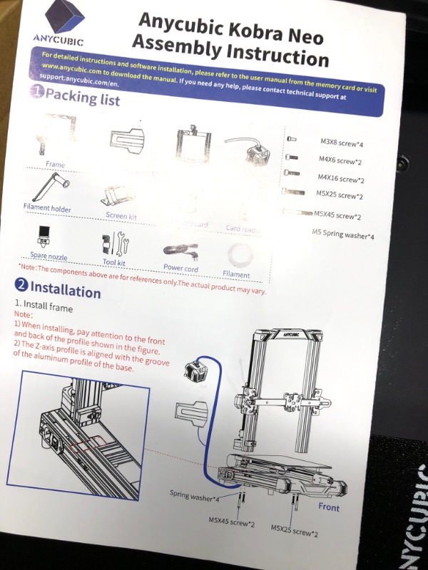 Photo 10 of Anycubic 3D Printer Kobra Neo, Auto Leveling 3D Printers Pre-Installed with High Precision Printing and Easy Model Removal Print Size 8.7x8.7x9.84 inch Anycubic Kobra Neo