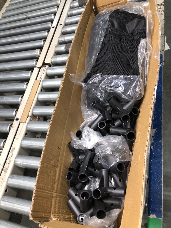 Photo 1 of JEFEE Pool Storage Bins Rolling Pool Safety Storage Cart Standard Noodle Holder Organizer Container with Nylon Mesh Basket, for Pool Floats, Balls, Toys, 37.2" L 24.8" W 35.4" H Black… 37.2"*35.4"*24.8" Black