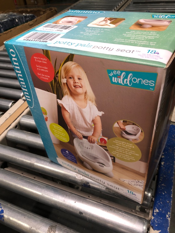 Photo 1 of Infantino Potty Pals Potty Seat - Potty Training Toilet, Removable Bowl with Splashguard, Slip Resistant Feet, Gray Koala