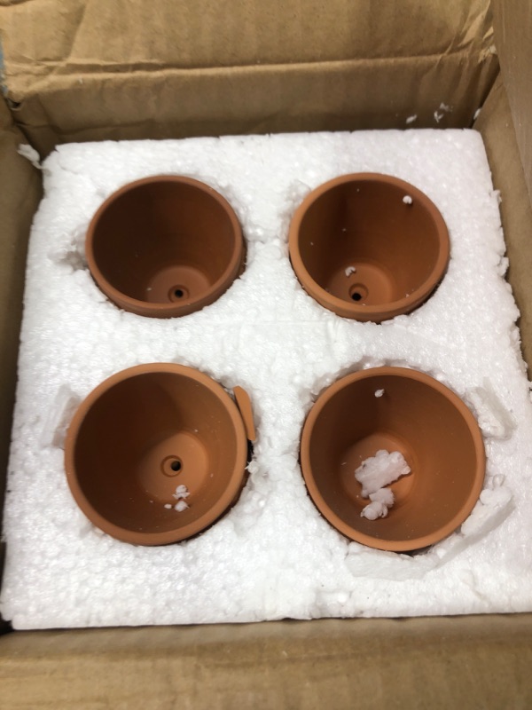 Photo 2 of 32pcs Small Mini 2" Terracotta Pot Clay Ceramic Pottery Planter, Cactus Flower Nursery Terra Cotta Pots, with Drainage Hole, for Indoor/Outdoor Succulent Plants, Crafts, Wedding Favor