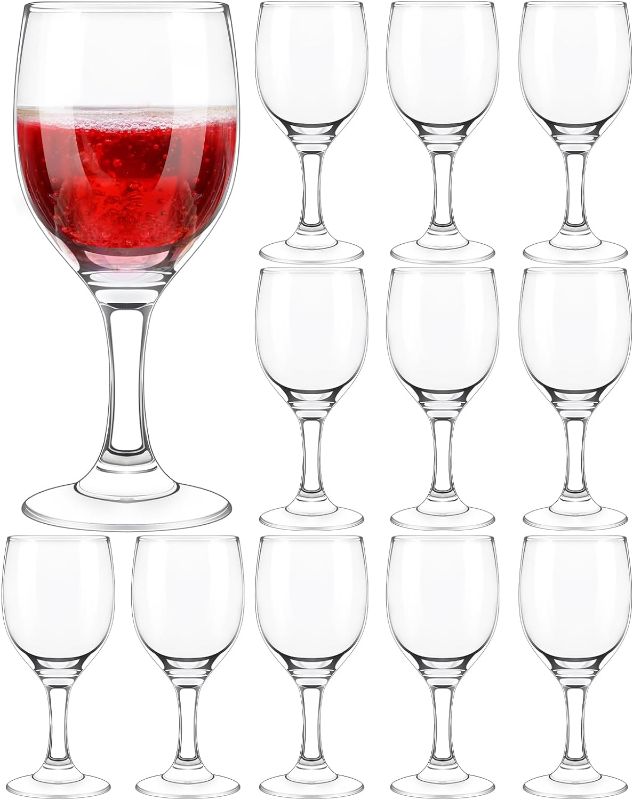 Photo 1 of 5oz Wine Glasses Set of 12 Classic Red Wine Glasses 150ml Shot Glasses Clear Glasses for Wine Small Liquor Glass with Stem Glass Cups for Red and White Wines Mini Wine Glass Party Set