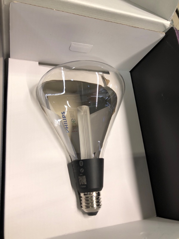 Photo 2 of Philips Hue Triangle White and Colour Ambiance LED Smart Light Bulb [E27 Edison Screw] for Indoor Home Lighting. Bedroom, Livingroom and Dining.