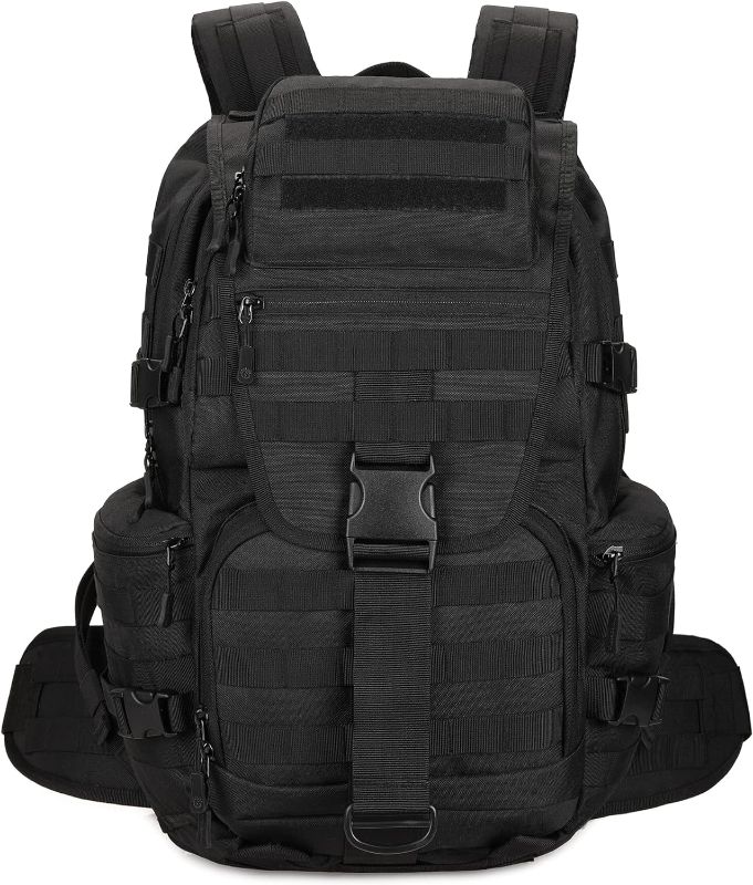 Photo 1 of 50L Military Tactical Backpack Hiking Waterproof Backpack Large Military Pack 3 Day Assault Pack Molle Bag Rucksack
