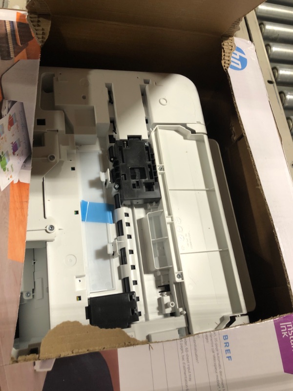 Photo 1 of HP DeskJet 4155e Wireless Color All-in-One Printer with bonus 6 months Instant Ink (26Q90A), white
