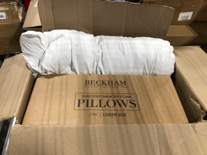 Photo 1 of **USED** Beckham Hotel Collection Bed Pillows King Size Set of 2 - Down Alternative Bedding Gel Cooling Big Pillow for Back, Stomach or Side Sleepers