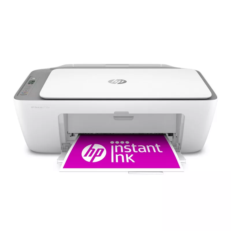 Photo 1 of HP DeskJet 2755e Wireless All-In-One Color Printer, Scanner, Copier with Instant Ink and HP+ (26K67)