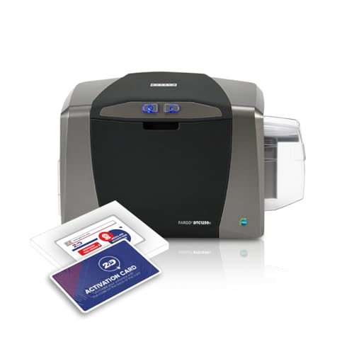 Photo 1 of 2ID- Genuine Fargo DTC1250e Single Sided ID Card Printer 050000 | Professional ID Card Machine for Corporate, Government, Student IDs, and More
