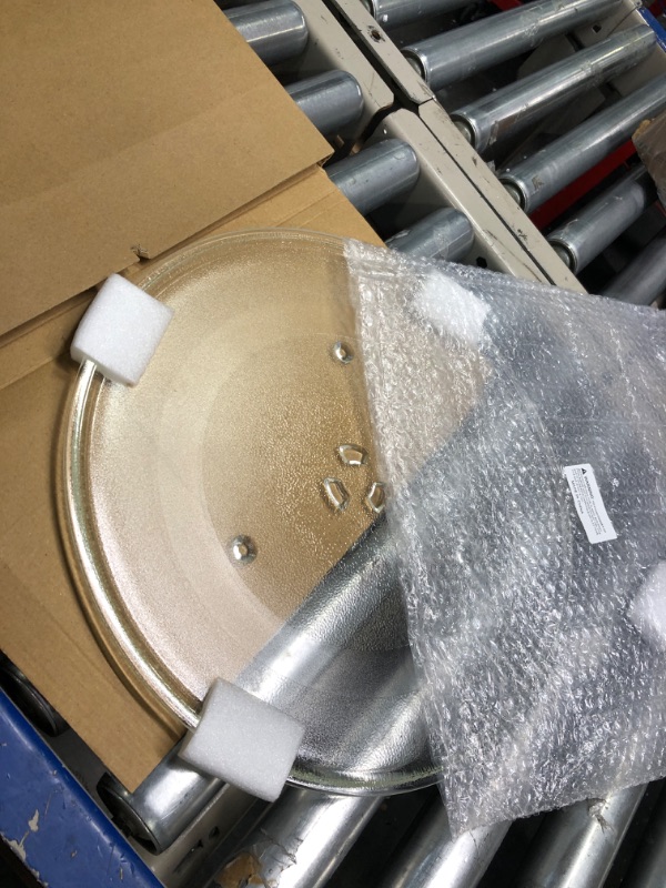 Photo 3 of 14.5" WB49X10063 Microwave Glass Plate Replacement by AMI PARTS for G.E Microwave Glass Turntable Plate Replaces WB39X10038 WB49X10193 14.2IN