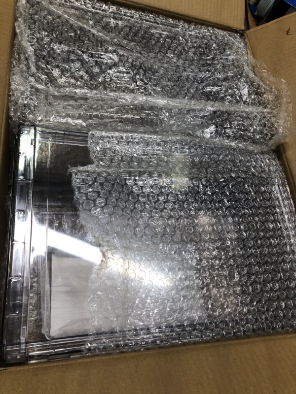 Photo 1 of 2 Pack Stackable Refrigerator Drawers Pull Out Bins Clear Fridge Drawer Organizer Food Storage Containers Plastic Veggie Fruit Produce Saver for Pantry Kitchen Freezer, 2pack×4.5L 2pack×4.5L fridge drawer